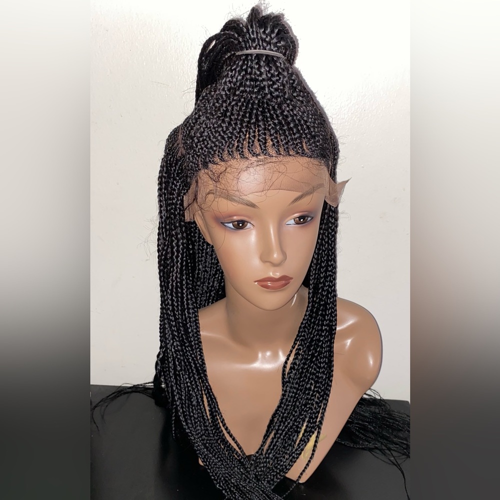 Elegant Black Braided Wig